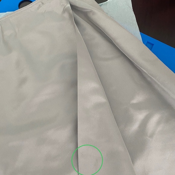 Vintage Y2K Gap A-Line Wrap Skirt Silver Sz 6 - Picture 6 of 6